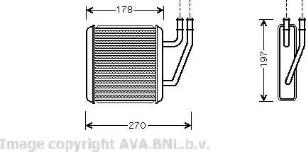 Ava Quality Cooling VW 6203 - Теплообменник, отопление салона autosila-amz.com