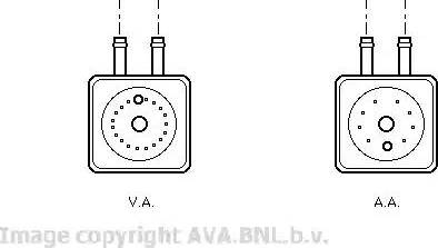 Ava Quality Cooling VW 3148 - Масляный радиатор, двигательное масло autosila-amz.com