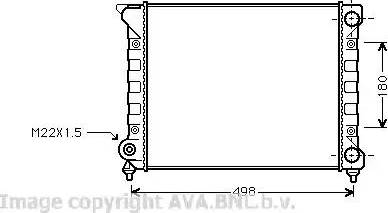 Ava Quality Cooling VW 2070 - Радиатор, охлаждение двигателя autosila-amz.com