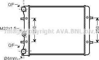 Ava Quality Cooling VW2152 - Радиатор, охлаждение двигателя autosila-amz.com