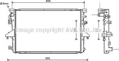 Ava Quality Cooling VW2317 - Радиатор, охлаждение двигателя autosila-amz.com