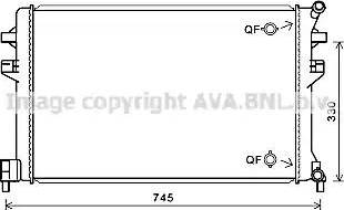 Ava Quality Cooling VW2383 - Радиатор, охлаждение двигателя autosila-amz.com