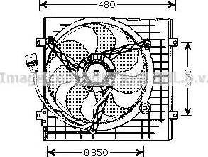 Ava Quality Cooling VW 7506 - Вентилятор, охлаждение двигателя autosila-amz.com