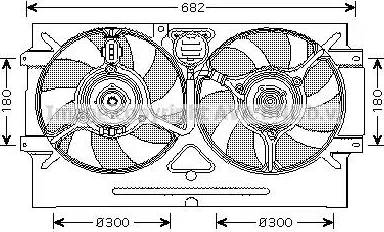 Ava Quality Cooling VW7518 - Вентилятор, охлаждение двигателя autosila-amz.com
