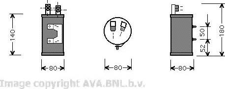 Ava Quality Cooling VW D065 - Осушитель, кондиционер autosila-amz.com