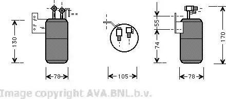 Ava Quality Cooling VW D017 - Осушитель, кондиционер autosila-amz.com