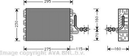 Ava Quality Cooling VW V016 - Испаритель, кондиционер autosila-amz.com