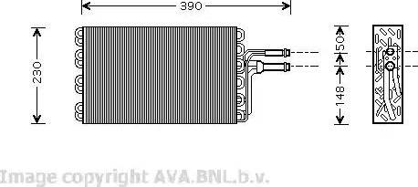 Ava Quality Cooling VW V185 - Испаритель, кондиционер autosila-amz.com