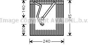 Ava Quality Cooling VW V241 - Испаритель, кондиционер autosila-amz.com