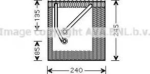 Ava Quality Cooling VW V242 - Испаритель, кондиционер autosila-amz.com