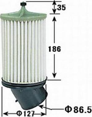 Azumi A28854 - Воздушный фильтр, двигатель autosila-amz.com
