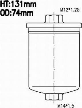 Azumi FSP41010 - Топливный фильтр autosila-amz.com