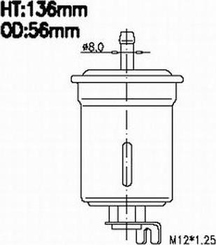 Azumi FSP25046 - Топливный фильтр autosila-amz.com