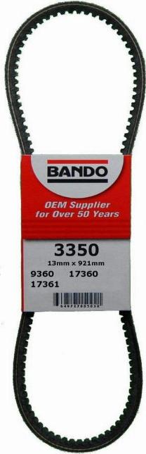 Bando 3350 - Клиновой ремень, поперечные рёбра autosila-amz.com