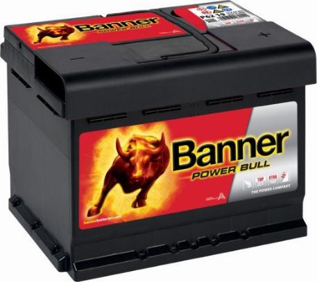 Banner P62 19 - Аккумулятор BANNER Power Bull 62 А/ч /-+/ 241х175х190 550А autosila-amz.com