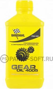 Bardahl 430039 - 75W90 GL4/5 4005 GEAR OIL 1L (синт. трансмисионное масло) autosila-amz.com