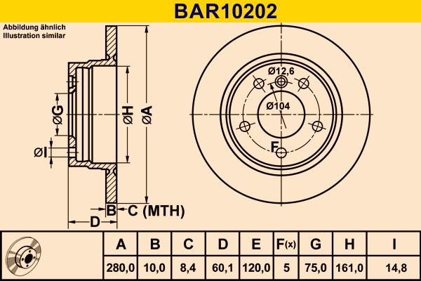 Barum BAR10202 - Тормозной диск autosila-amz.com