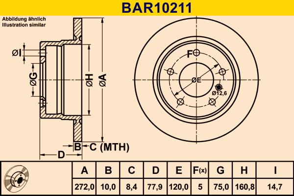 Barum BAR10211 - Тормозной диск autosila-amz.com
