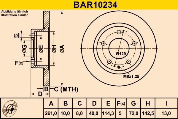 Barum BAR10234 - Тормозной диск autosila-amz.com