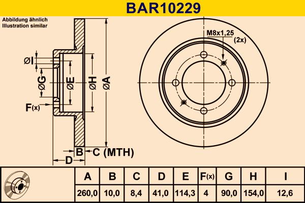 Barum BAR10229 - Тормозной диск autosila-amz.com