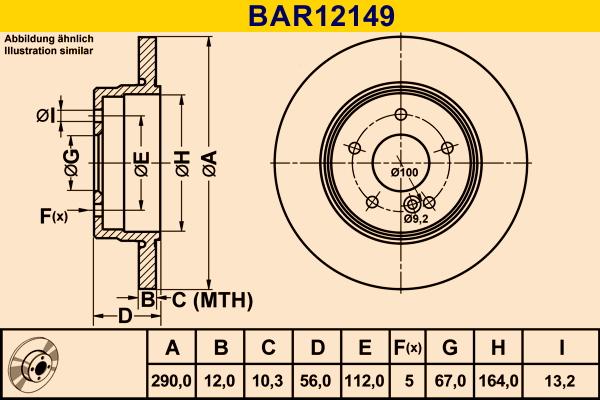 Barum BAR12149 - Тормозной диск autosila-amz.com