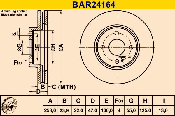 Barum BAR24164 - Тормозной диск autosila-amz.com