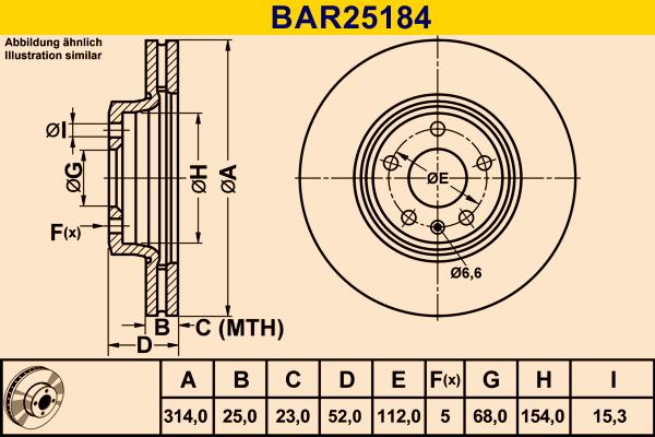 Barum BAR25184 - Тормозной диск autosila-amz.com