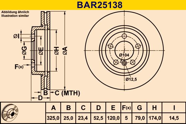 Barum BAR25138 - Тормозной диск autosila-amz.com