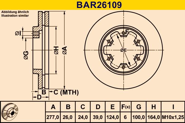 Barum BAR26109 - Тормозной диск autosila-amz.com