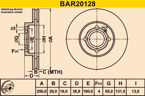 Barum BAR20128 - Тормозной диск autosila-amz.com
