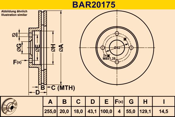 Barum BAR20175 - Тормозной диск autosila-amz.com