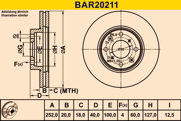 Barum BAR20211 - Тормозной диск autosila-amz.com