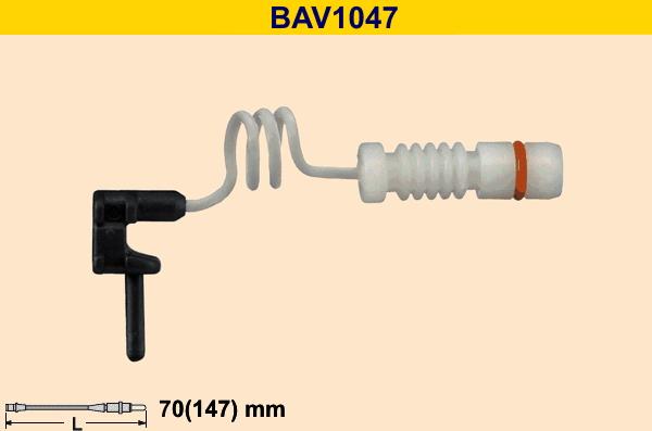 Barum BAV1047 - Сигнализатор, износ тормозных колодок autosila-amz.com