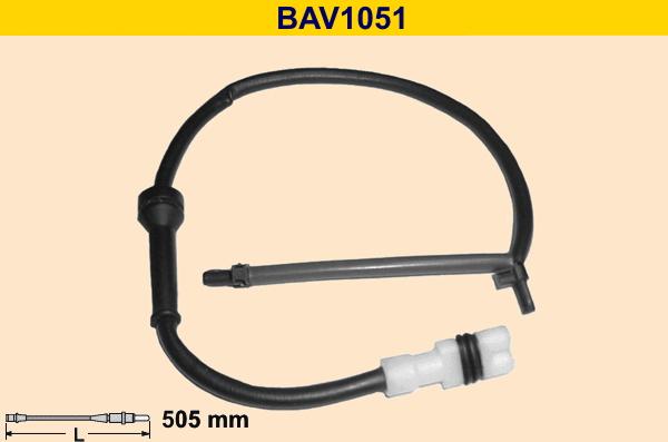 Barum BAV1051 - Сигнализатор, износ тормозных колодок autosila-amz.com