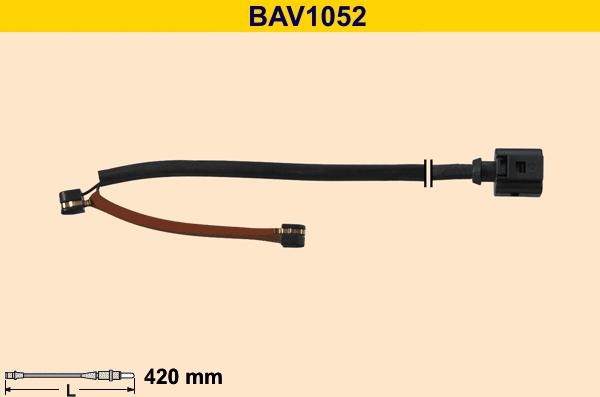 Barum BAV1052 - Сигнализатор, износ тормозных колодок autosila-amz.com