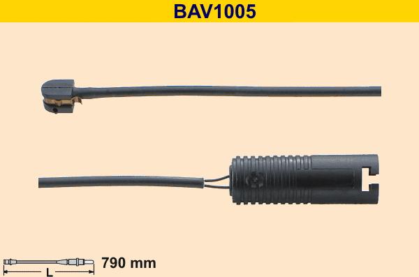 Barum BAV1005 - Сигнализатор, износ тормозных колодок autosila-amz.com