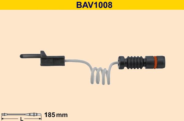 Barum BAV1008 - Сигнализатор, износ тормозных колодок autosila-amz.com