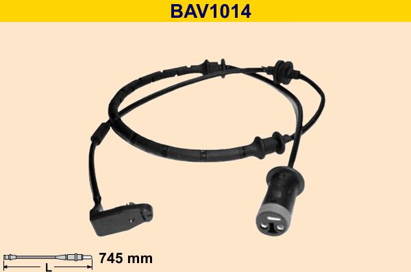 Barum BAV1014 - Сигнализатор, износ тормозных колодок autosila-amz.com