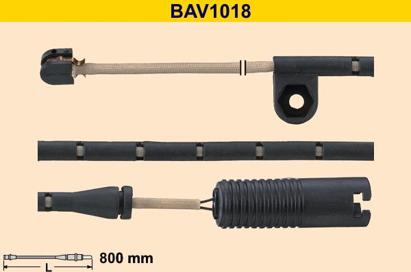 Barum BAV1018 - Сигнализатор, износ тормозных колодок autosila-amz.com