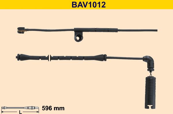 Barum BAV1012 - Сигнализатор, износ тормозных колодок autosila-amz.com