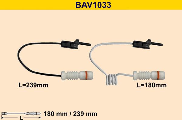 Barum BAV1033 - Сигнализатор, износ тормозных колодок autosila-amz.com