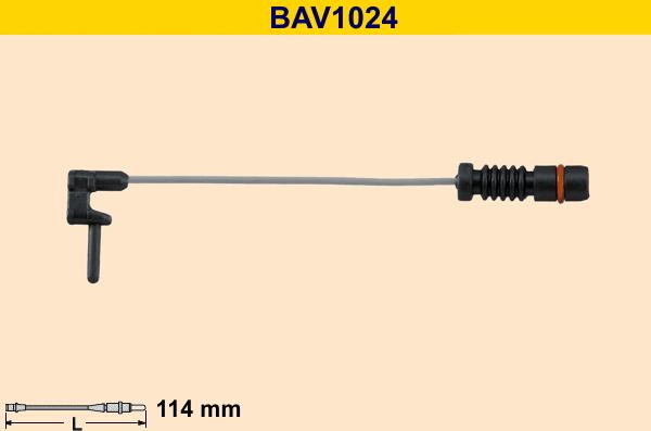 Barum BAV1024 - Сигнализатор, износ тормозных колодок autosila-amz.com