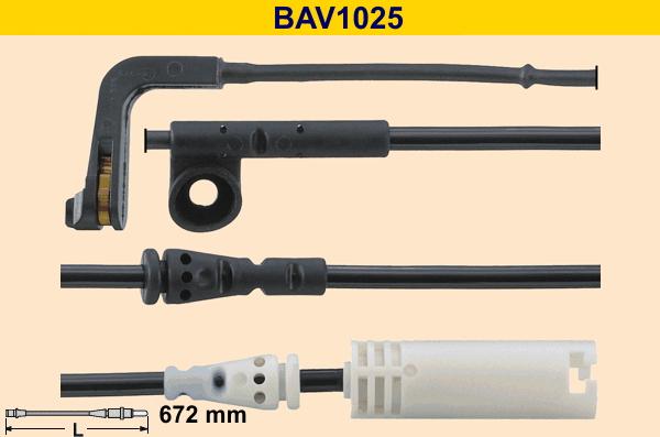 Barum BAV1025 - Сигнализатор, износ тормозных колодок autosila-amz.com