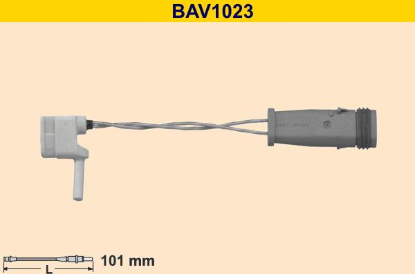 Barum BAV1023 - Сигнализатор, износ тормозных колодок autosila-amz.com