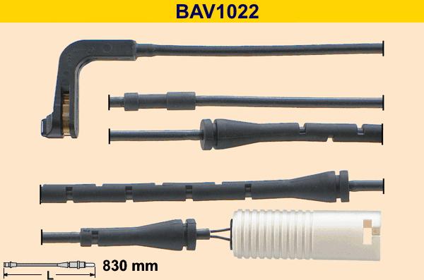Barum BAV1022 - Сигнализатор, износ тормозных колодок autosila-amz.com