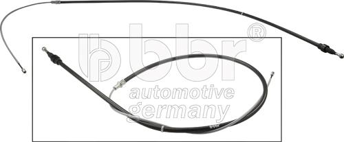 BBR Automotive 001-10-17933 - Тросик, cтояночный тормоз autosila-amz.com