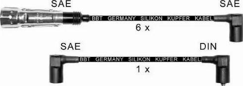 BBT ZK417 - Комплект проводов зажигания autosila-amz.com