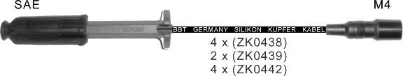 BBT ZK0439 - Комплект проводов зажигания autosila-amz.com