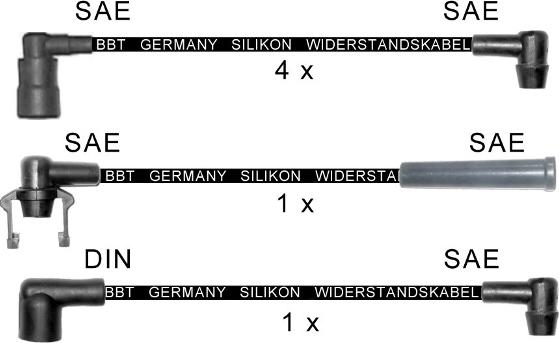 BBT ZK0149 - Комплект проводов зажигания autosila-amz.com