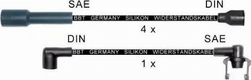 BBT ZK150 - Комплект проводов зажигания autosila-amz.com